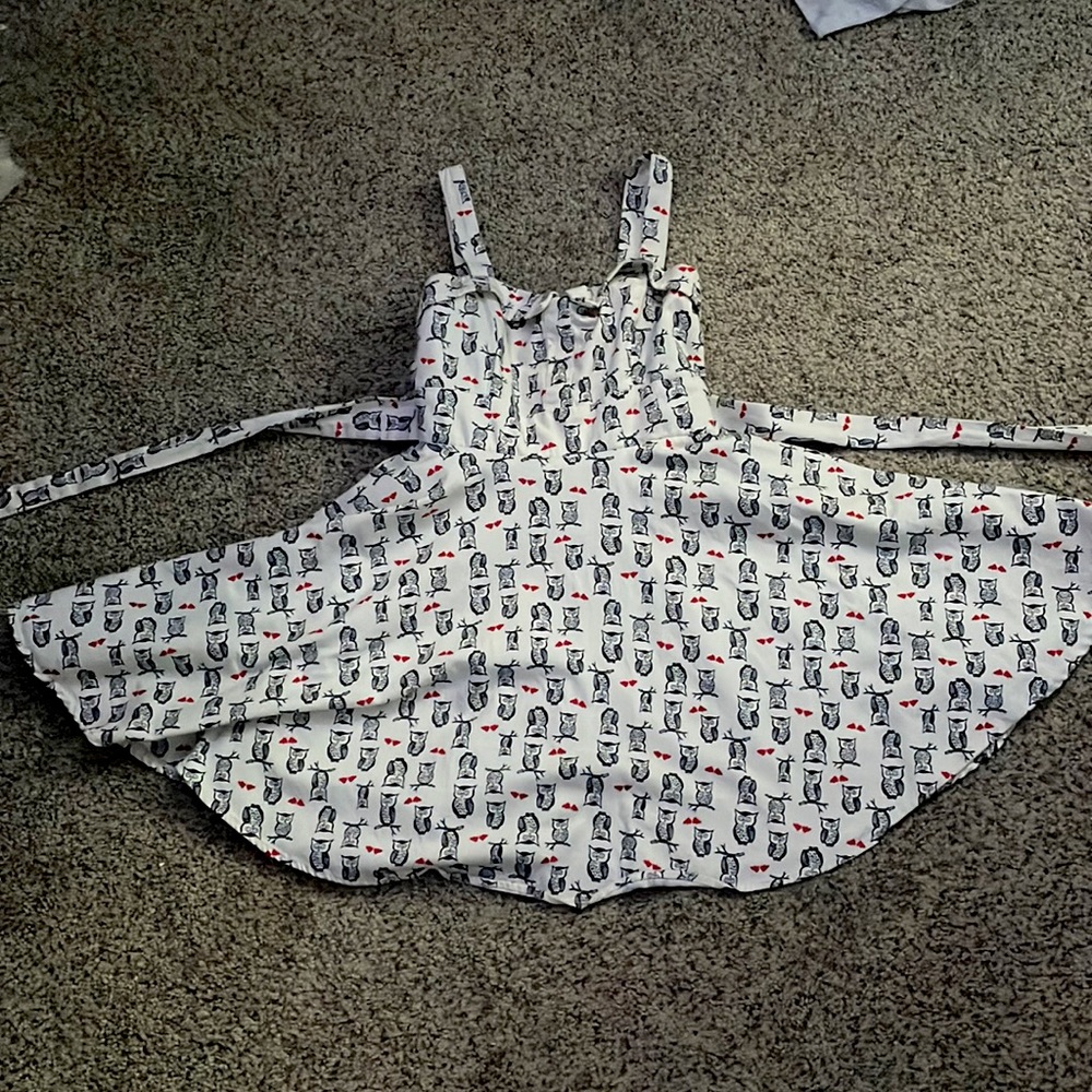 owl and heart dress